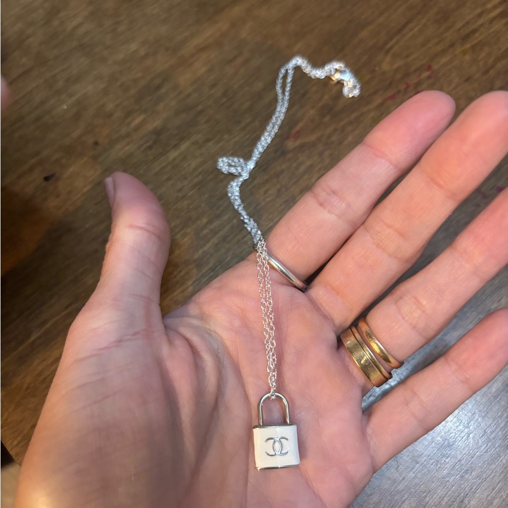 Silver Padlock Necklace